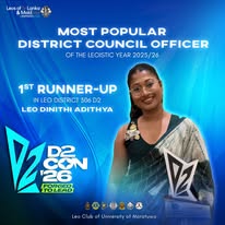 Most Popular District Council Officer - 1st Runner-Up